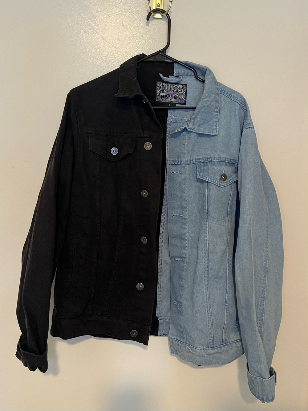 NWT Brooklyn Cloth Co. Split Color Denim Jacket